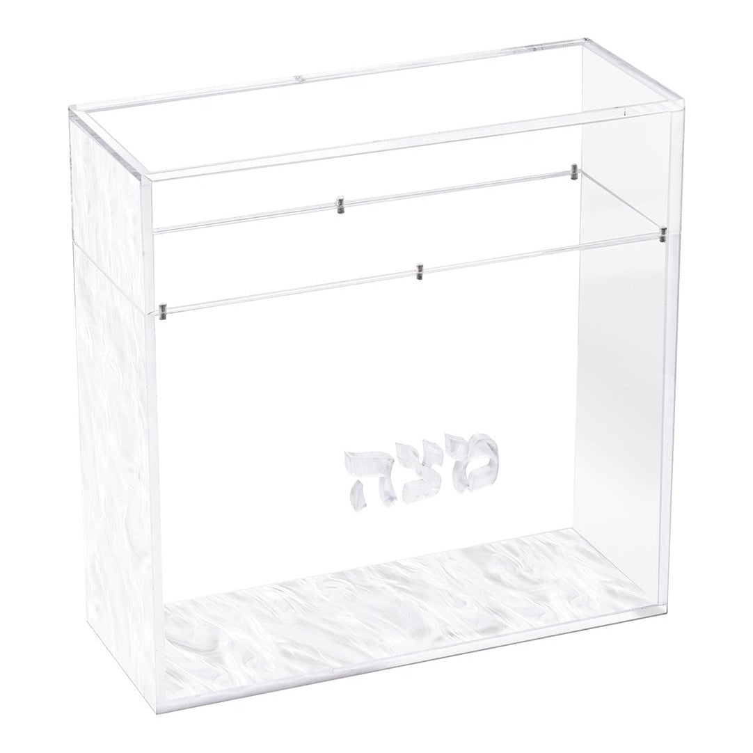 Matzoh Box - White Pearl