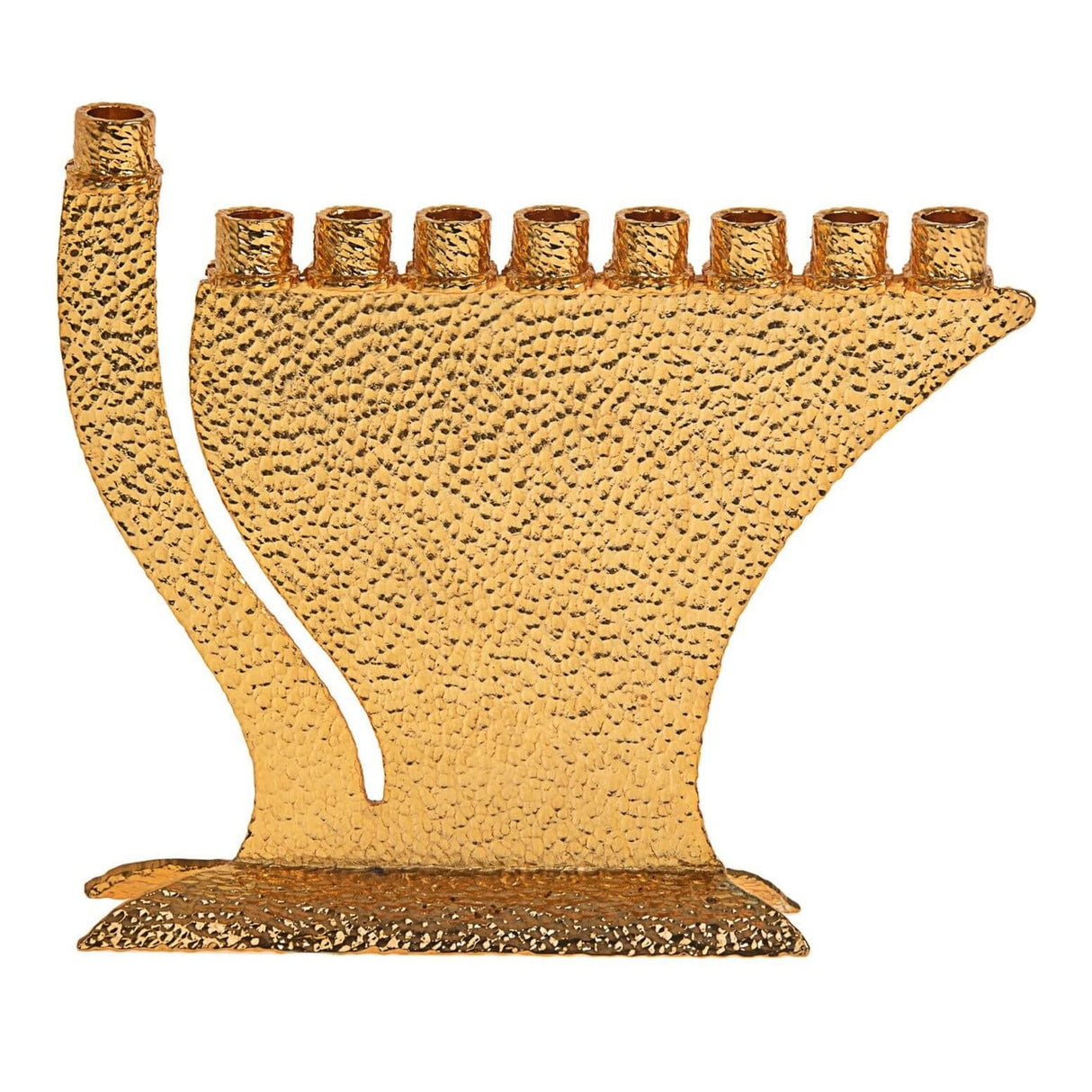 MENORAH GOLD HAMMERED METAL