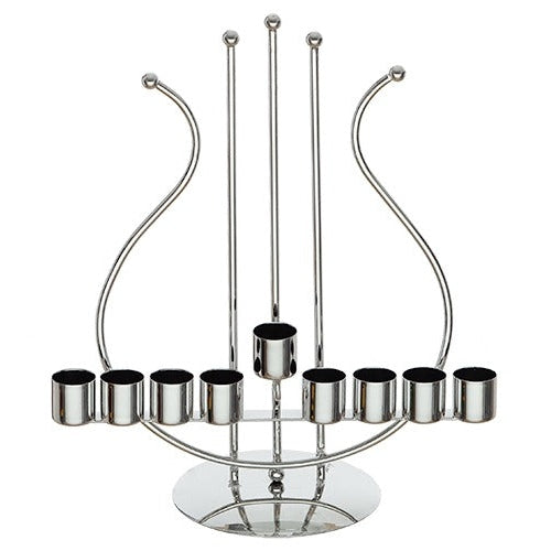 Metal "string" Menorah - 29 CM