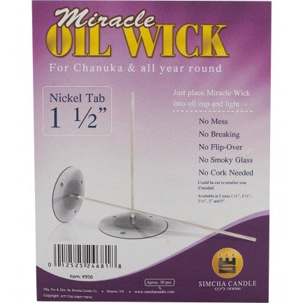 Miracle Oil Wicks 1.5 Nickle 50 pc