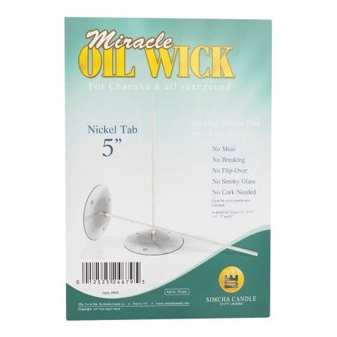 Miracle Oil Wicks 5" Nickle 50