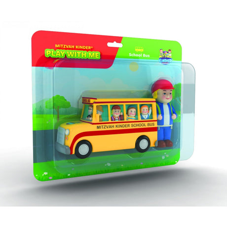 Mitzvah Kinder: Play With Me Playset - School Bus 2 Pcs