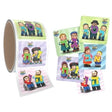 Mitzvah Kinder Smileys Sticker Roll Alef Bais Theme