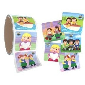 Mitzvah Kinder Smileys Sticker Roll Friends Theme