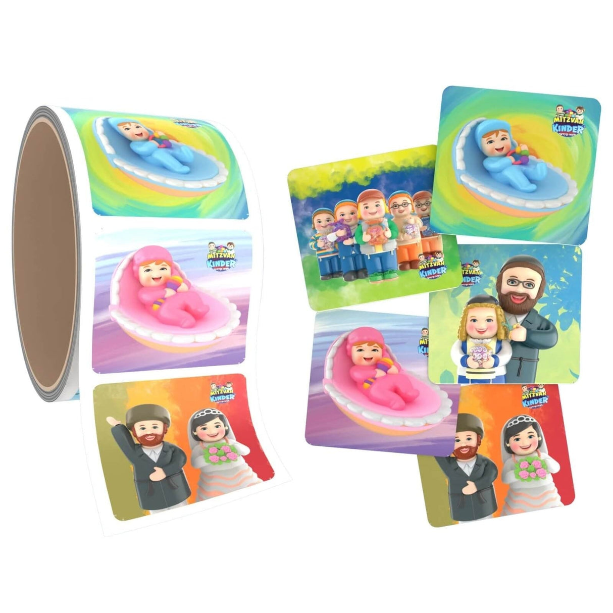 Mitzvah Smileys Stickers | Mazel Tov