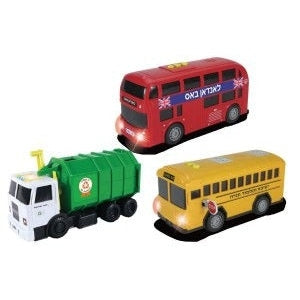 Mitzvah Wheels City Vehicles 3 Piece Set