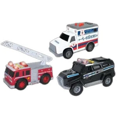 Mitzvah Wheels: Emergency Vehicles Set 3 Pcs
