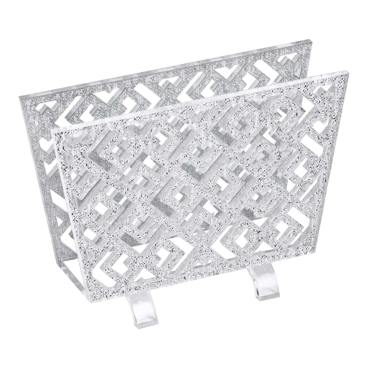 Napkin Holder Silver Glitter