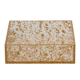 Napkinholder Lucite Flakes Gold