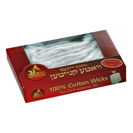 Ner Mitzvah 100% Cotton Wicks