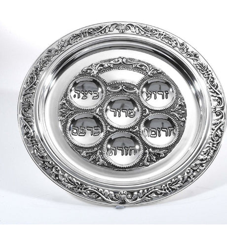 Ner Mitzvah Silver Plater Seder Plate