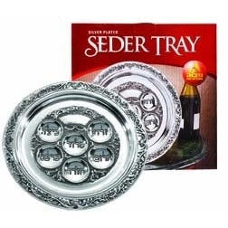 Ner Mitzvah Silver Plater Seder Plate