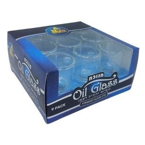 Ner Mitzvah Straight Oil Glass #18 X9pk