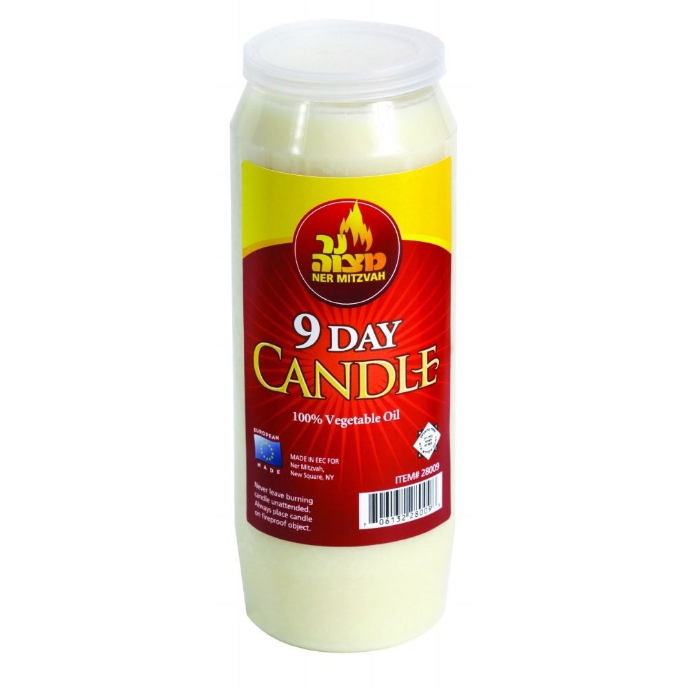 Ner Mitzvah9 Day Candle In Plastic