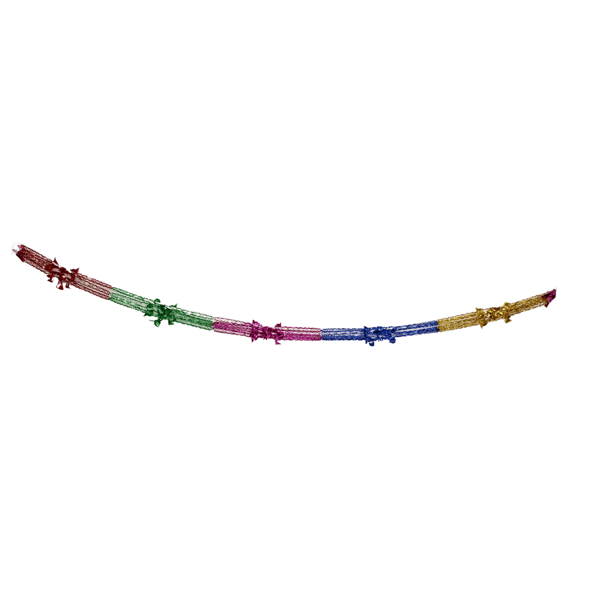 Noy Sukkah, Foil Colored Section Chain With Balls 5 Section, 7.5" diameter Big