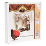 Noy Sukkah,Square Wind Spinner Metal - Sukkah Decoration