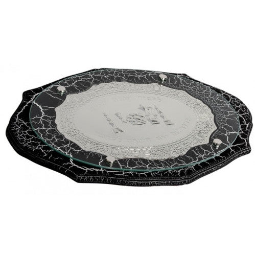 Oval Marble Design Challah Board