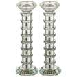 Pair of Crystal Elegant Candlesticks 22.5 cm