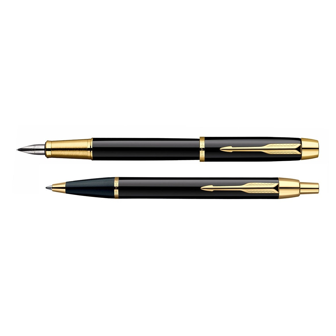 Parker IM Black GT Fountain Pen + Ballpoint Pen in a Gift Box 2093216