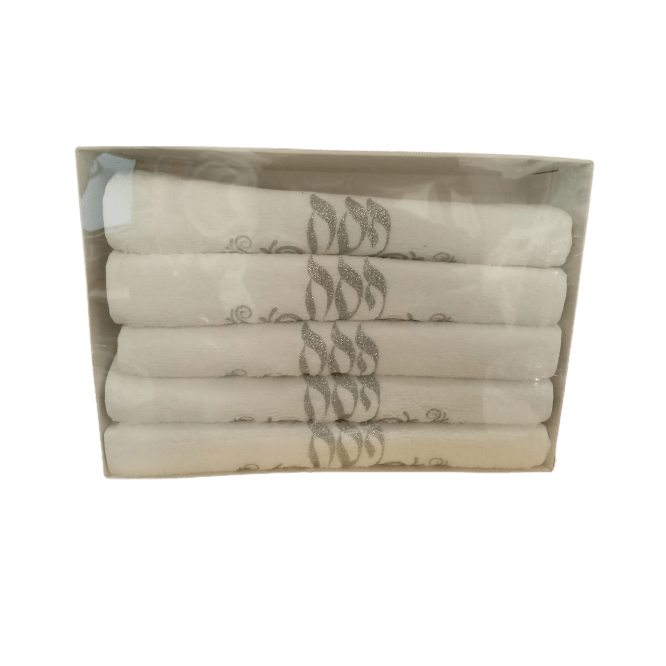 Passover/Pesach Towel - Set of 5 - Silver