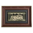 Perspex Brown Framed Blessing- If I Forget Thee, O Jerusalem 49.5*35 Cm, Metal Plaque