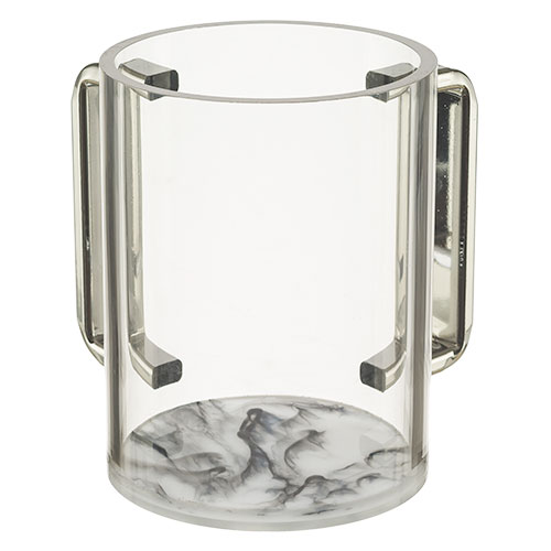 Perspex Clear Washing Cup 13 cm - Marble