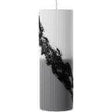 Pillar Havdalah Candle - Black & Silver