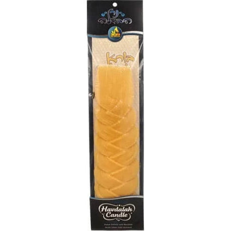 Plaited Havdalah Beeswax Very Wide Candle