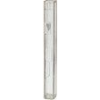 Plastic Transparent Mezuzah with Rubber Cork 15 cm with The Letter Shin