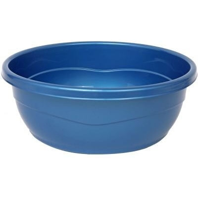 Plastic Washing Bowl Metallic Blue