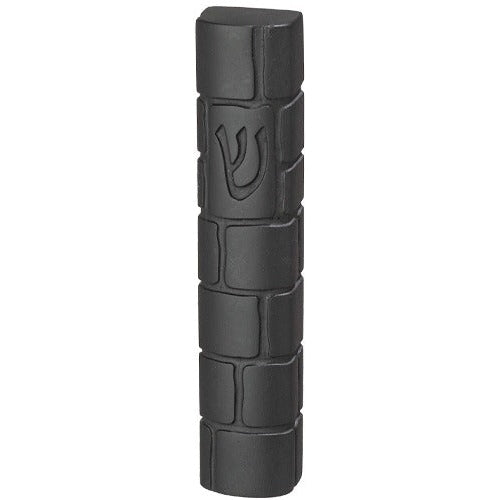 Polyresin "Cement" Mezuzah 15 cm, Black