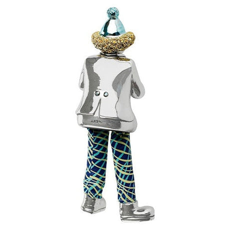 Polyresin Clown Figurine With Cloth Legs 12 Cm- Guitar Player