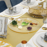 RAISED ROUND SEDER PLATE – GOLD