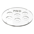 RAISED ROUND SEDER PLATE – SILVER