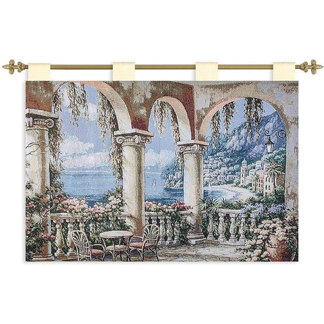 Ralcim Cotton Jacquard Woven Tapestry Wall Hanging Cottage Park 26"x36"