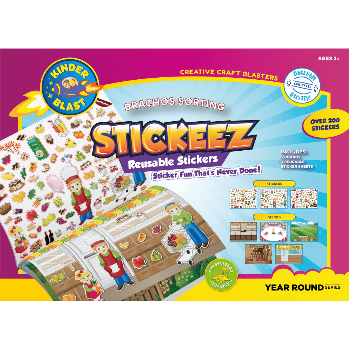 Reusable Stickers-Brochos Sorting