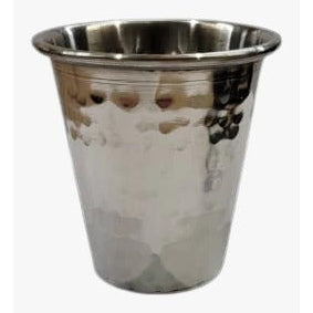 Sheer Kiddush Cup Hammered Stainless Steel