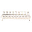 Silver-Plated Low-Lying Oil Menorah