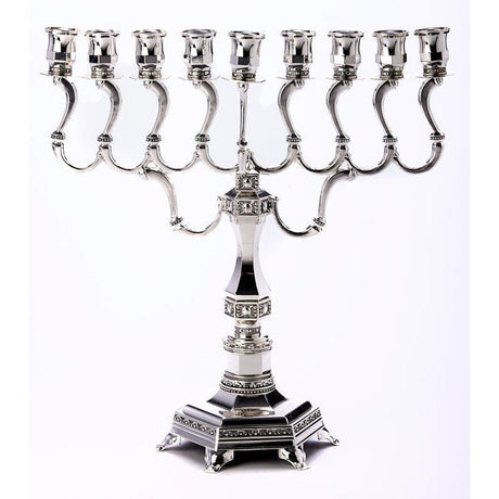 SILVER PLATED MENORAH