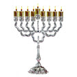 Silver Plated Oil Menorah