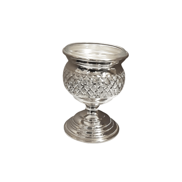 single salt Holder round leg diamond