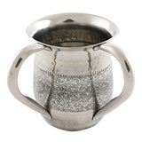 Stainless Steel Washing Cup 13cm- Silver Dotted Design