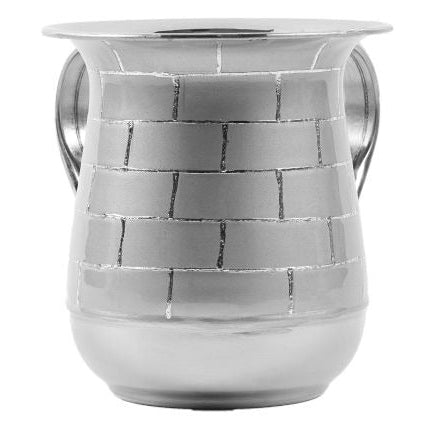 Stainless Steel Washing Cup Silver Bricks 5"