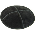 Suede Kippah 16cm- Black