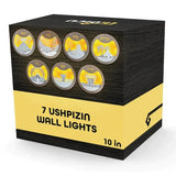 Sukkah Decoration: 7 Ushpizin Wall Lights