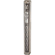 Transparent Plastic Mezuzah With Rubber Cork 12 Cm- With The Letter Shin And Plaque