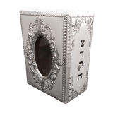 TZEDAKA BOX / SILVER DIPPED