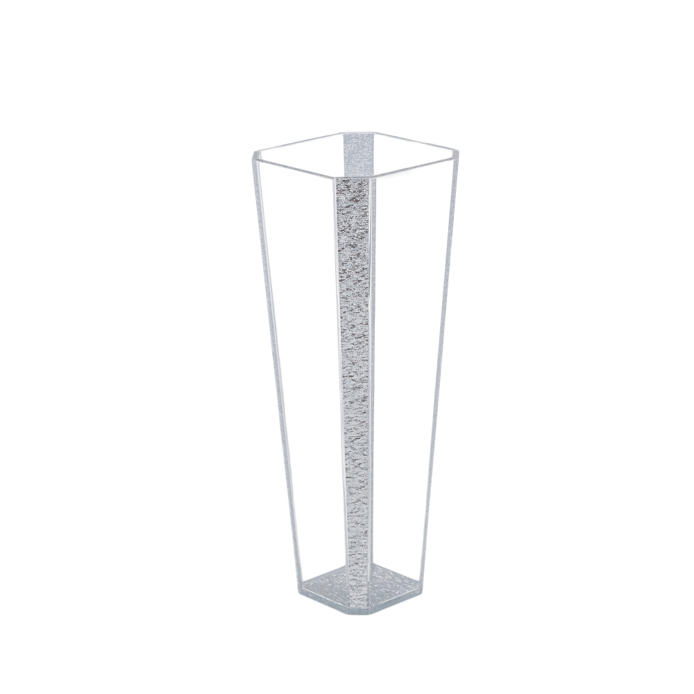 Vase Silver Glitter