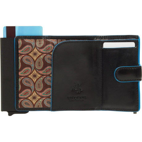 Visconti Leather Card Holder - Card Holder for Men and Women - Wallet RFID - Black ALP97 Blk