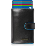 Visconti Leather Card Holder - Card Holder for Men and Women - Wallet RFID - Black ALP97 Blk